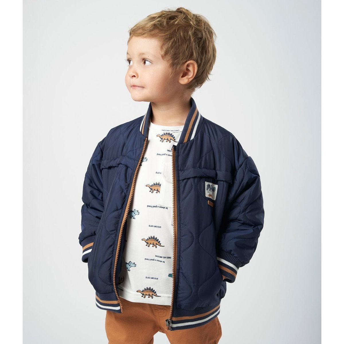 BLACK AND BLUE - Chaqueta bebés bomber azul marino Black and Blue