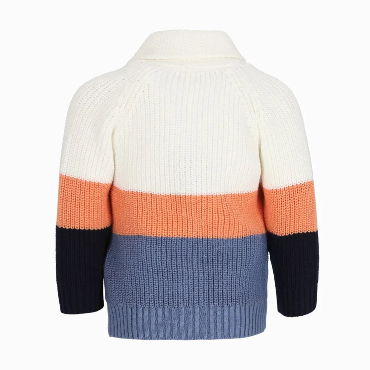 BLACK AND BLUE - Chaleco bebés tejido blanco Black and Blue