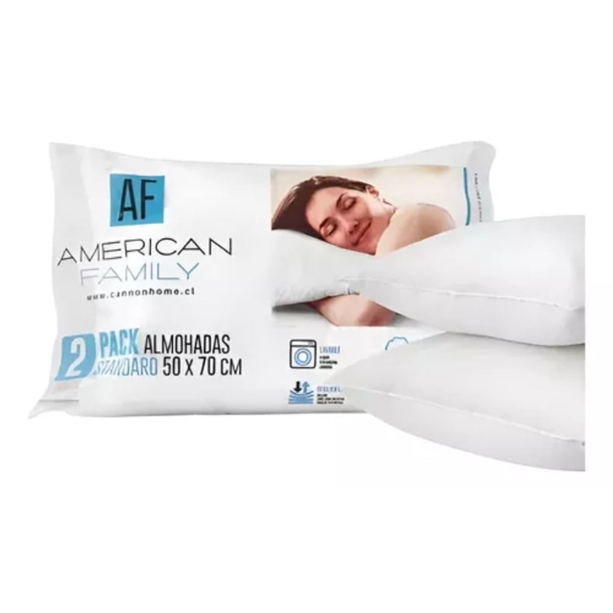 CANNON - Almohadas Cannon American Family Kit Pack De 2 Unidades