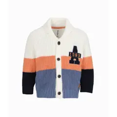 BLACK AND BLUE - Chaleco bebés tejido blanco