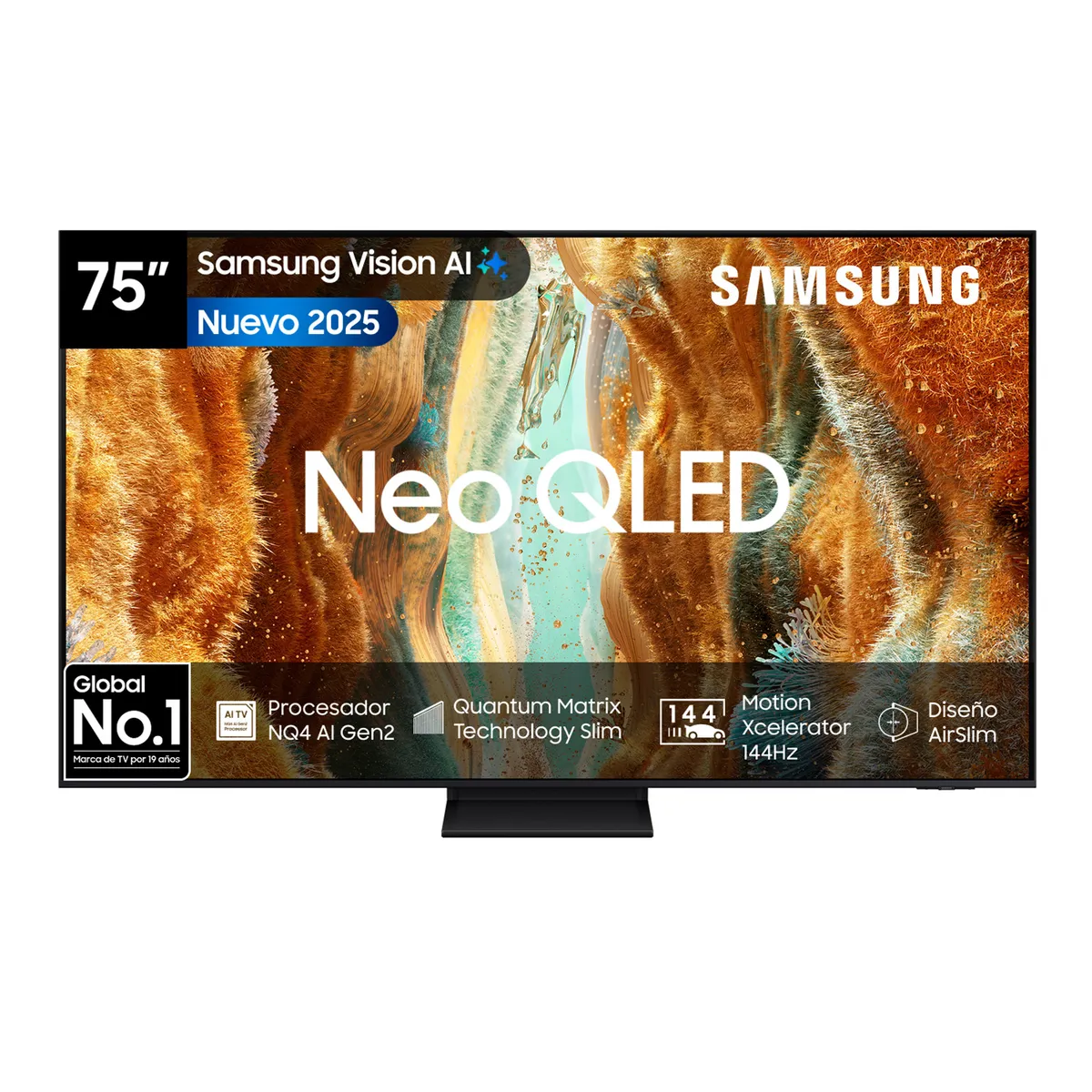 SAMSUNG - 75 Neo QLED 4K QN70F Vision AI Smart TV 2025
