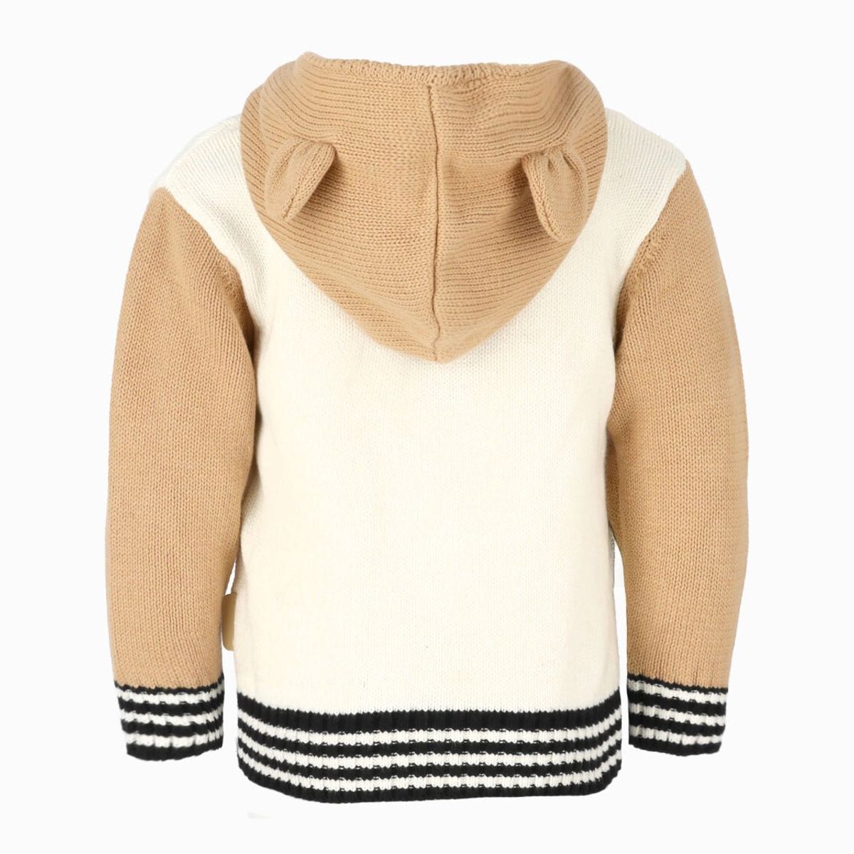 BLACK AND BLUE - Chaleco bebés tejido beige Black and Blue