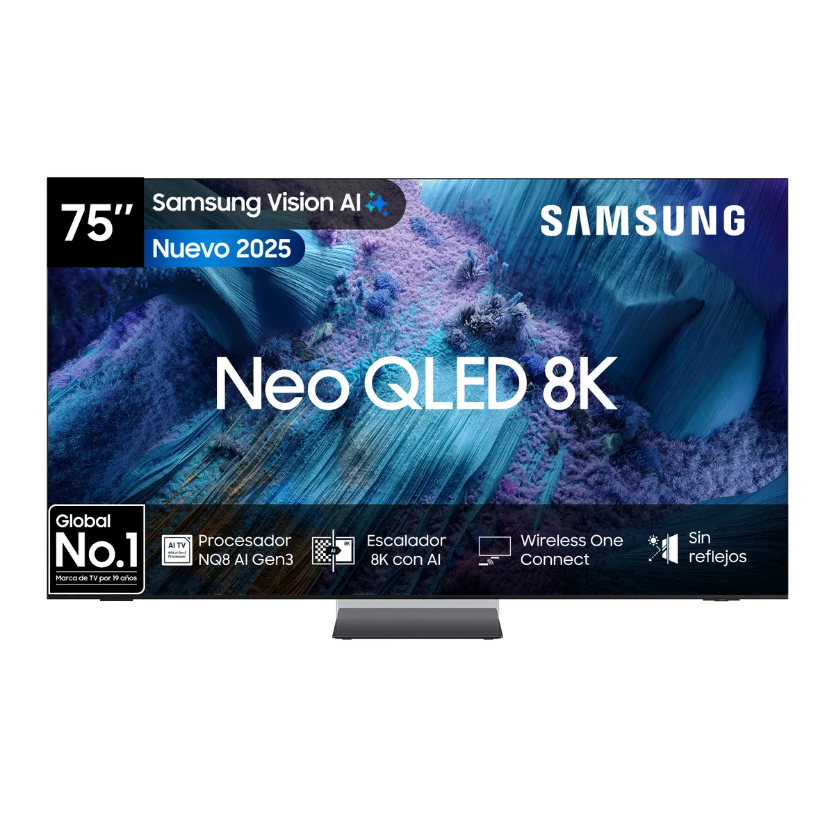 SAMSUNG - 75 Neo QLED 8K QN990F Vision AI Smart TV 2025