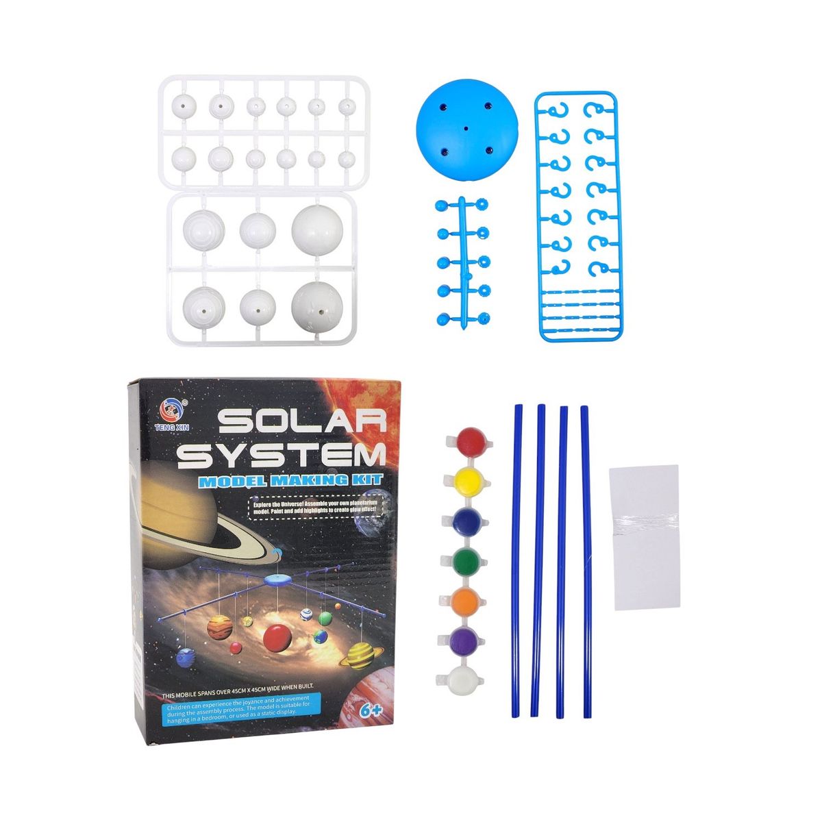 GENERICO - Kit Juego de Ciencia Para Armar y Pintar Sistema Solar 55631