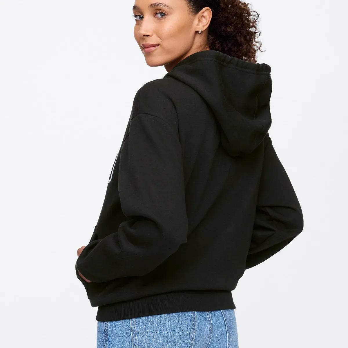 GAP - Polerón Mujer GAP Logo Con Cierre Negro