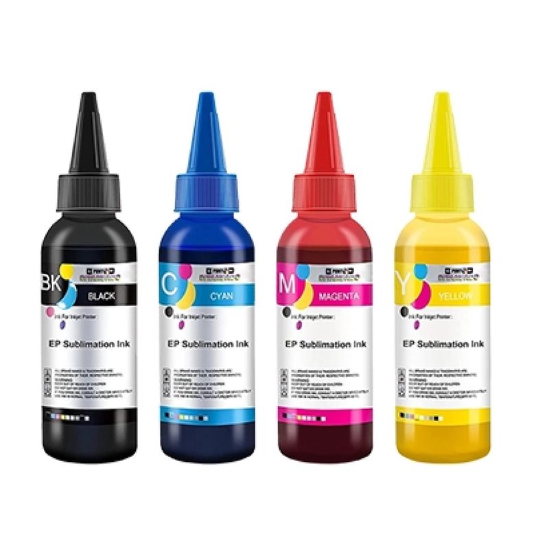 GENERICO - Tinta de Sublimacion Pack de 4 colores,Printers Jack 400 ml