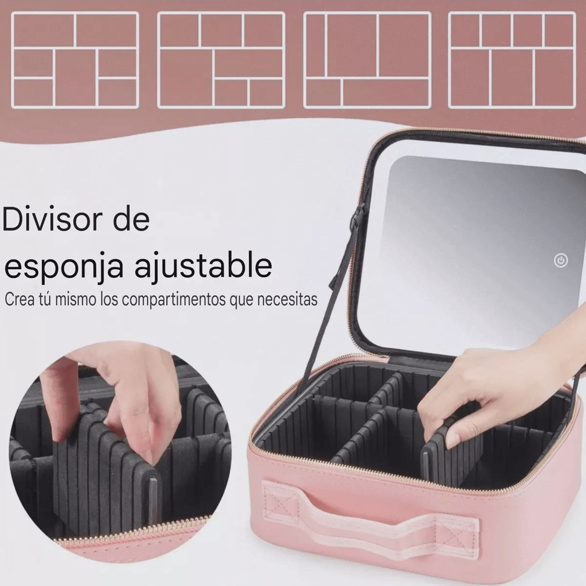 GENERICO - Bolso De Mano Organizador Maquillaje Cosmetiquero Para Viaje