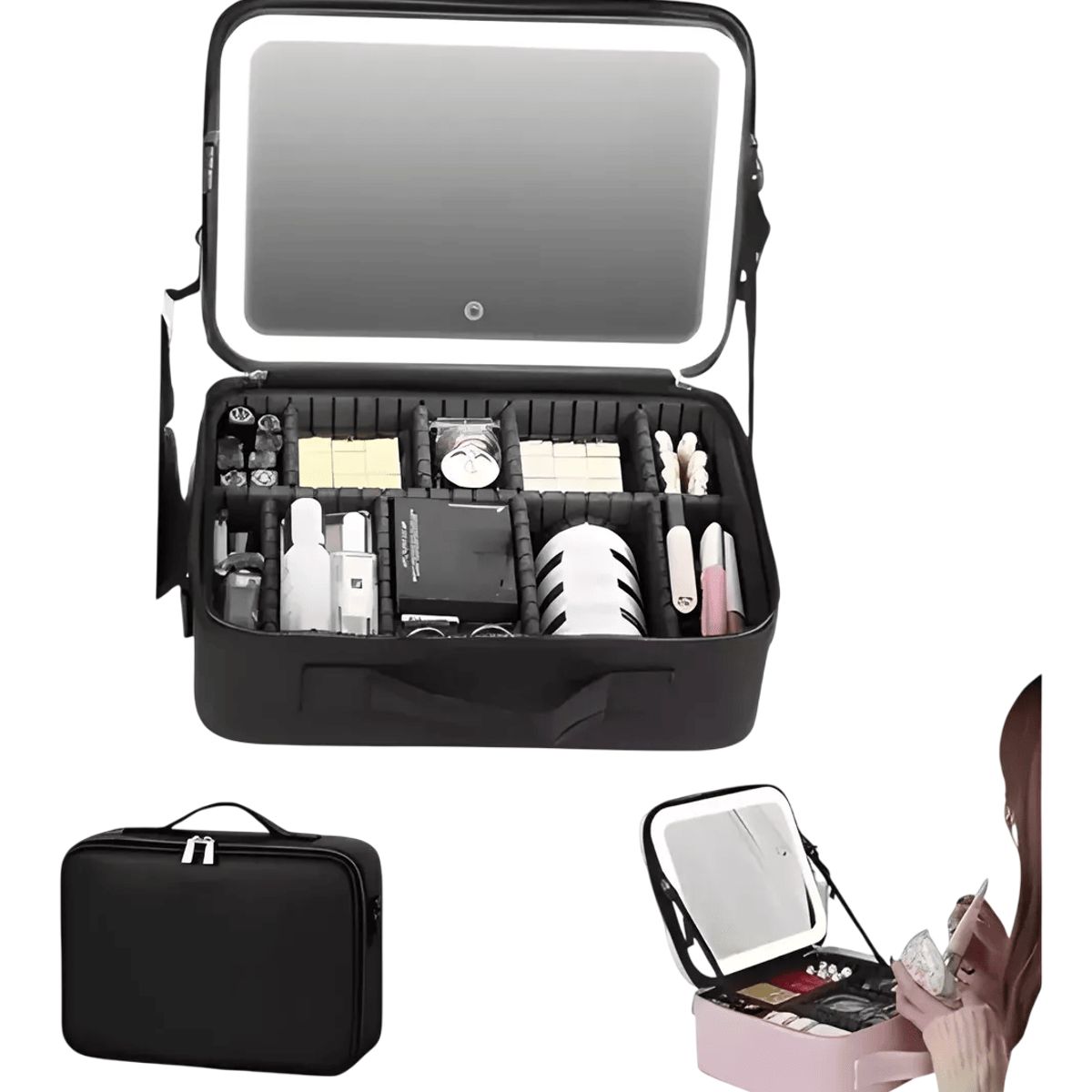 GENERICO - Bolso De Mano Organizador Maquillaje Cosmetiquero Para Viaje