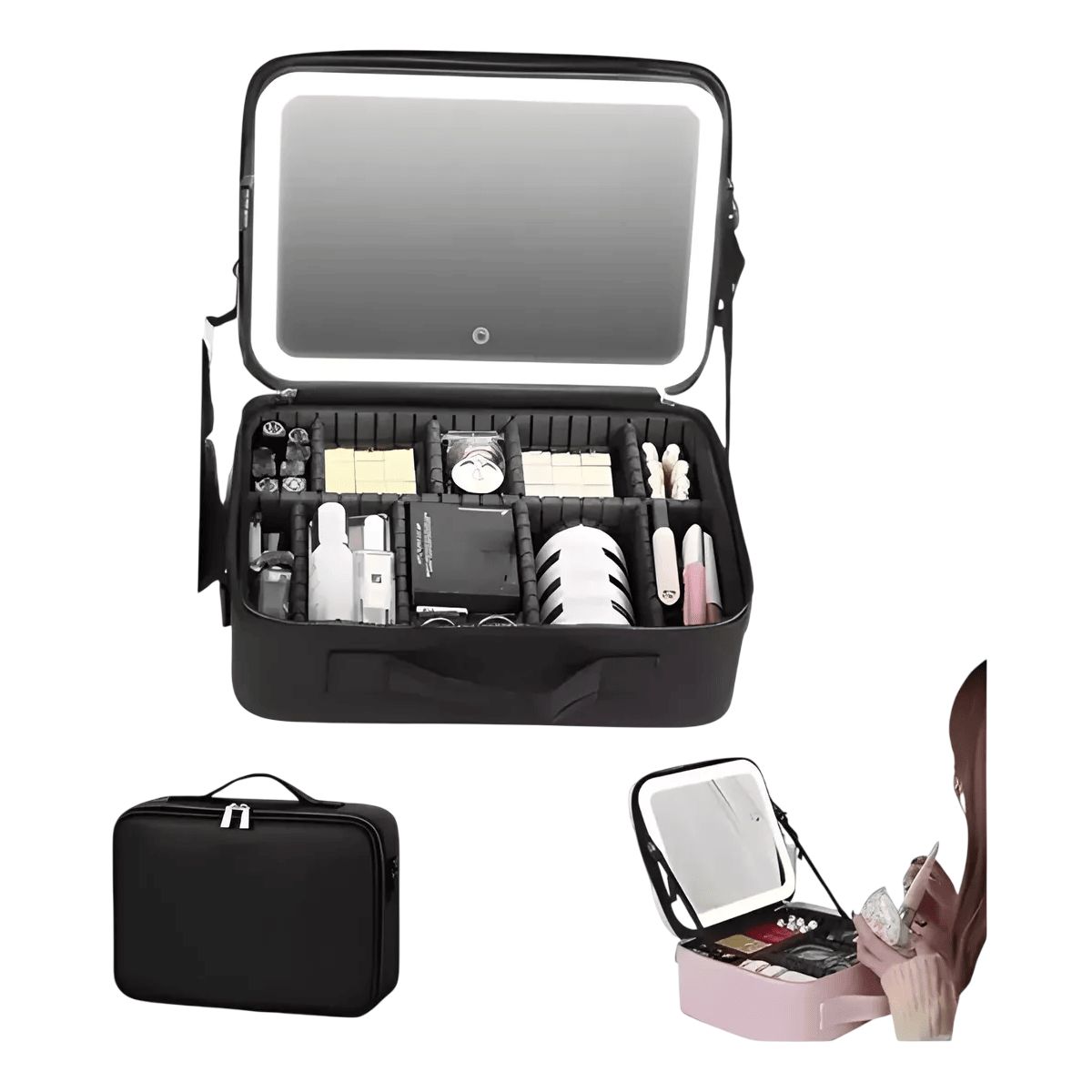 GENERICO - Bolso De Mano Organizador Maquillaje Cosmetiquero Para Viaje
