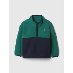 GAP - Polar Toddler Niño Sherpa Medio Cierre Verde