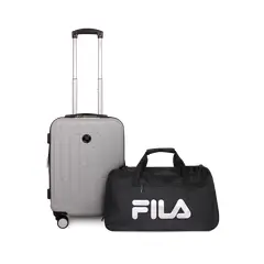 F - Pack Maleta cabina Flip gris 10kg + bolso Fila 42lts