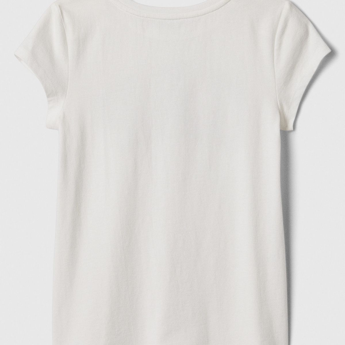 GAP - Polera Niña Logo Manga Corta Beige GAP