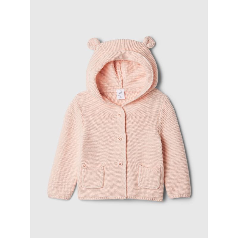 GAP - Sweater Recién Nacido Cárdigan Rosado GAP
