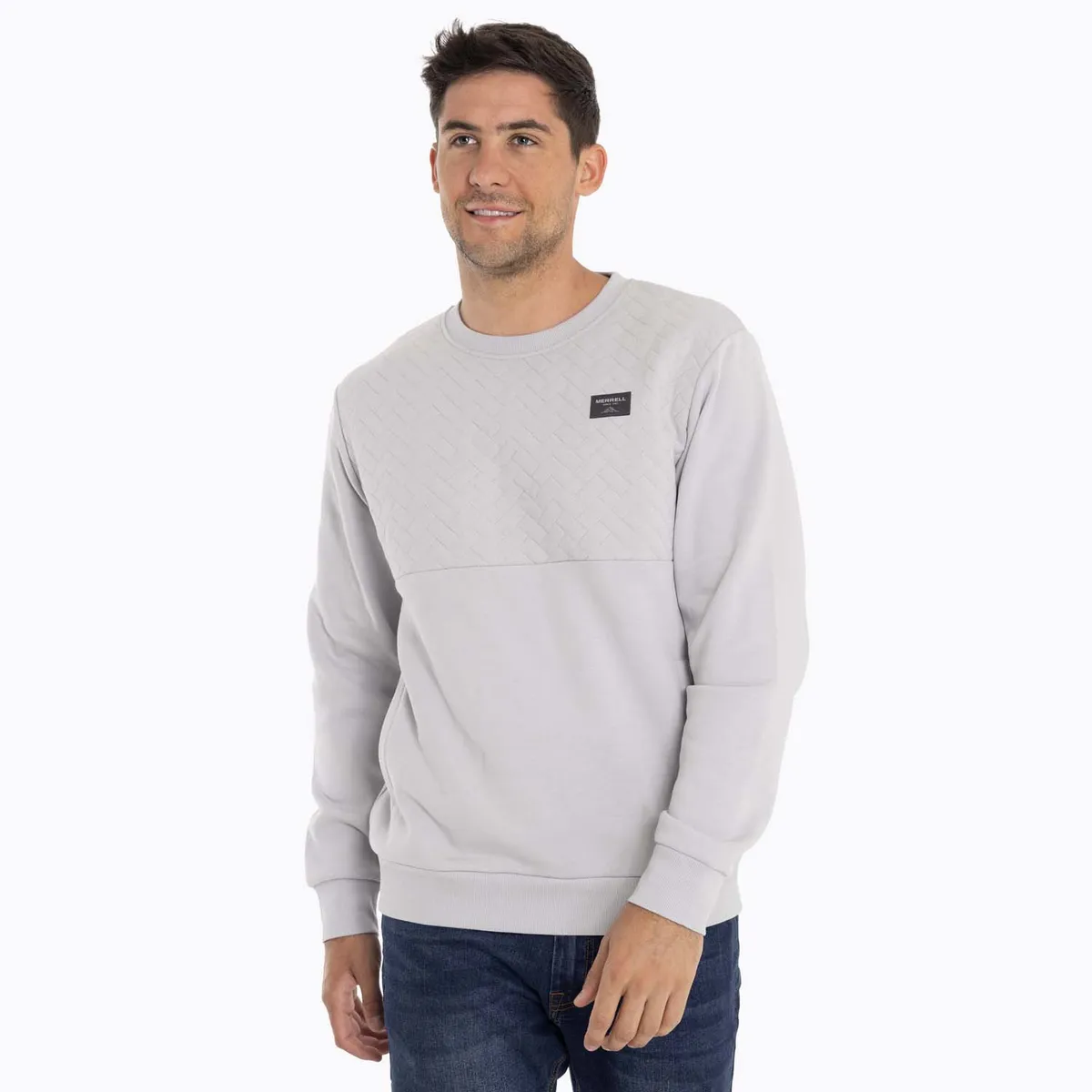 MERRELL - Poleron Hombre Yellowst Sweatshirt Gris claro MERRELL
