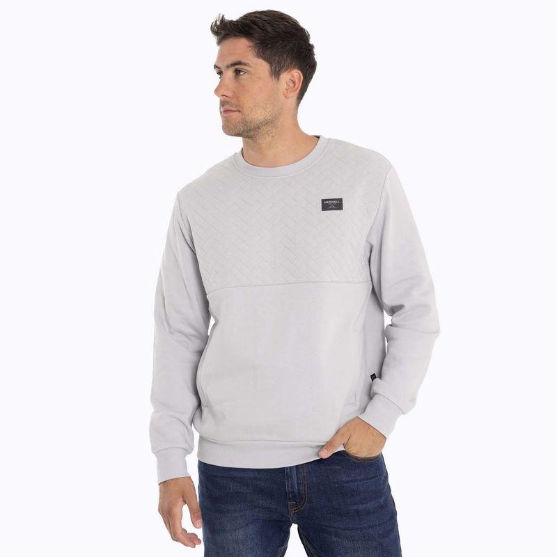 MERRELL - Poleron Hombre Yellowst Sweatshirt Gris claro MERRELL