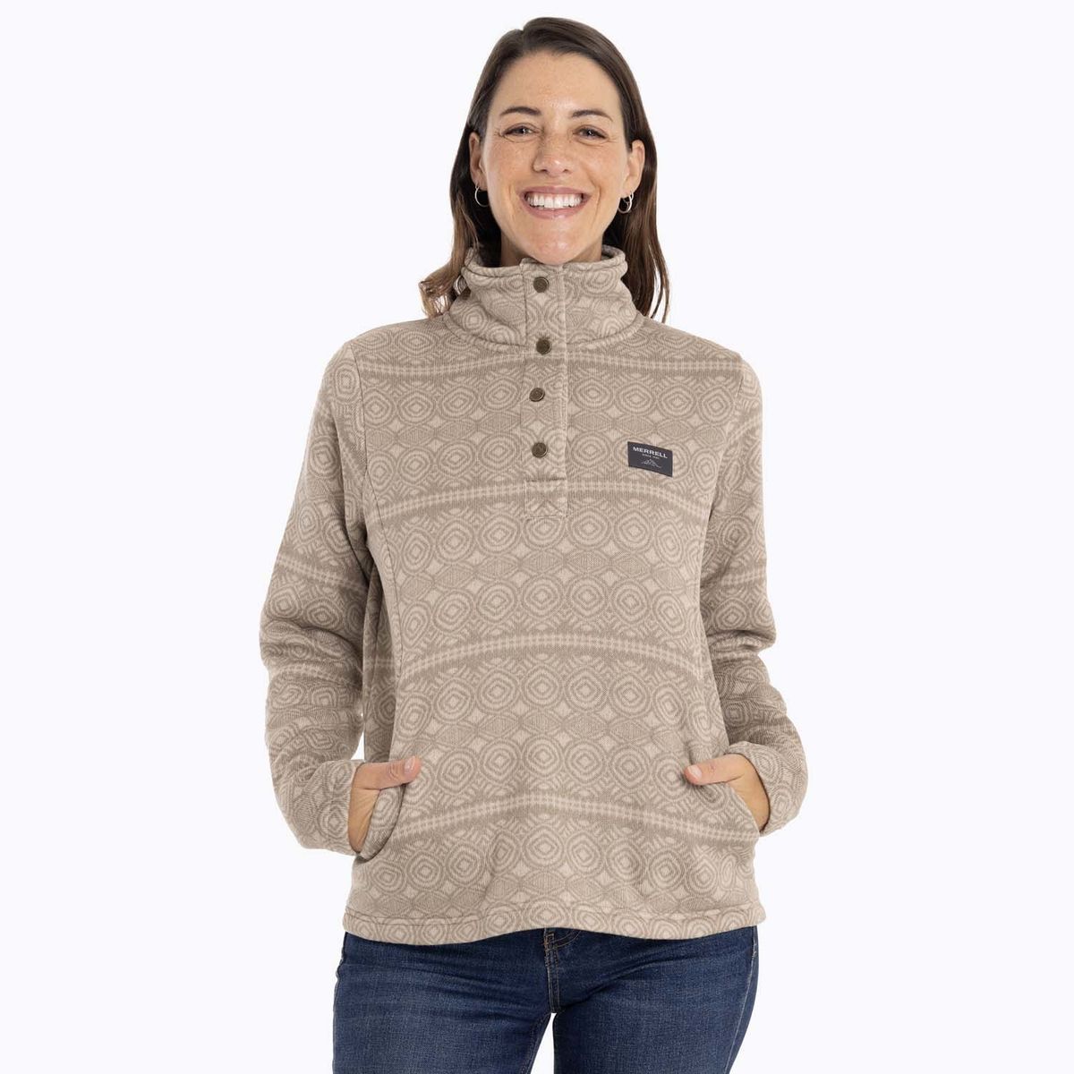 MERRELL - Polar Mujer Awuna Sweatshirt Beige MERRELL