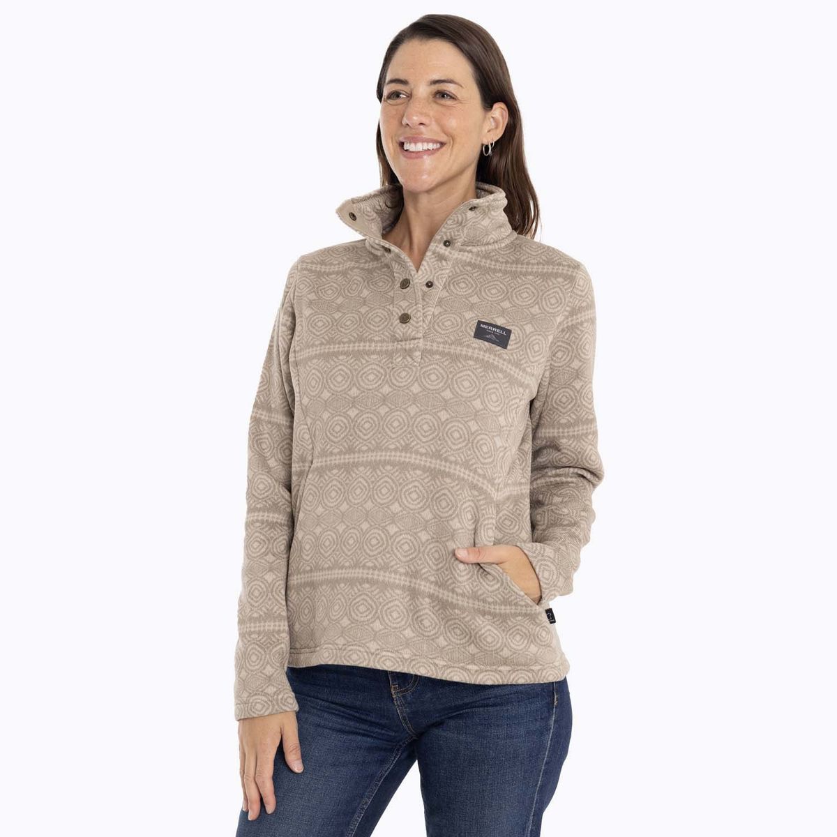 MERRELL - Polar Mujer Awuna Sweatshirt Beige MERRELL