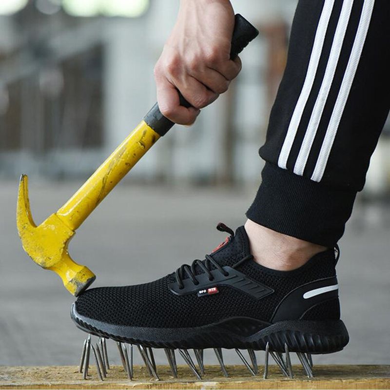 TIOZONEY - Zapatos de seguridad para hombre