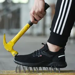 TIOZONEY - Zapatos de seguridad para hombre