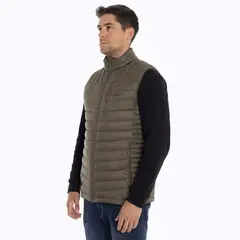 MERRELL - Parka Sin Mangas Hombre Full Zipper Café oscuro
