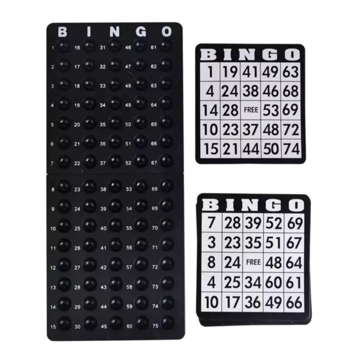 GENERICO - Juego de Bingo Profesional con Tómbola Metálica 56628