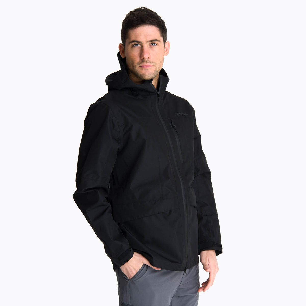 MERRELL - Impermeable Hombre Bravo Hard Shell Negro MERRELL