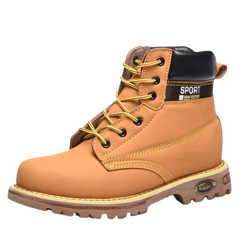 TIOZONEY - Bototo de seguridad Hombre - Amarillo.