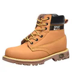 TIOZONEY - Bototo de seguridad Hombre - Amarillo.