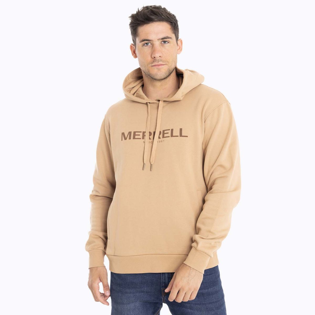 MERRELL - Poleron Hombre Full Zipper Caqui MERRELL