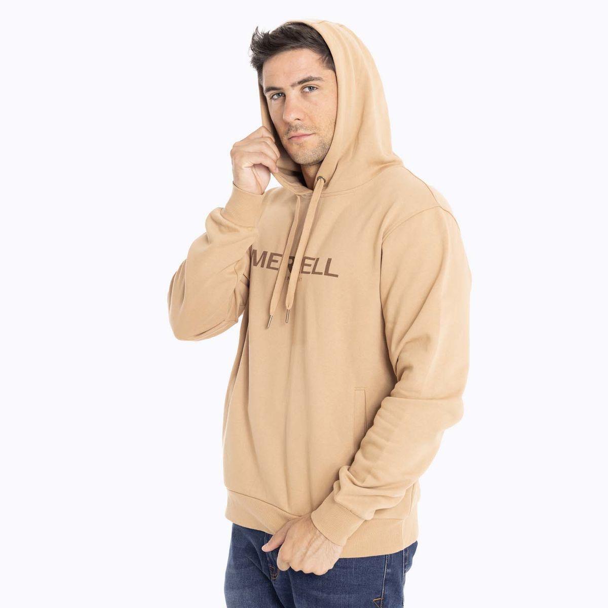 MERRELL - Poleron Hombre Full Zipper Caqui MERRELL