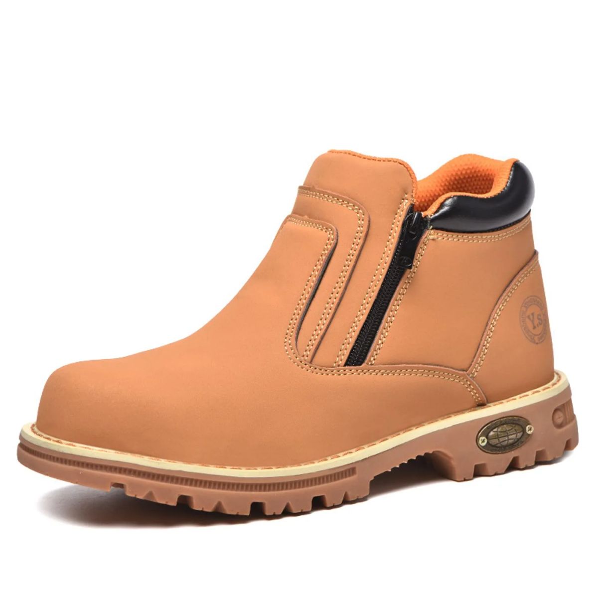 TIOZONEY - Zapatos de seguridad con cierre a prueba de golpes - Amarillo.