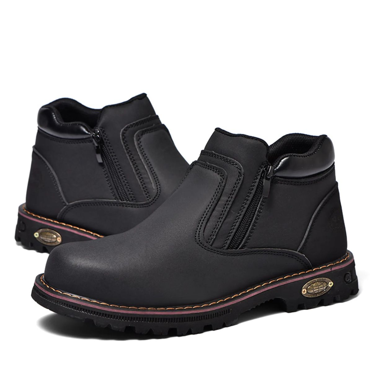 Zapatos de seguridad con cierre a prueba de golpes - Negro, marca TIOZONEY - Foto 2