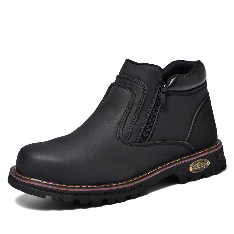 TIOZONEY - Zapatos de seguridad con cierre a prueba de golpes - Negro