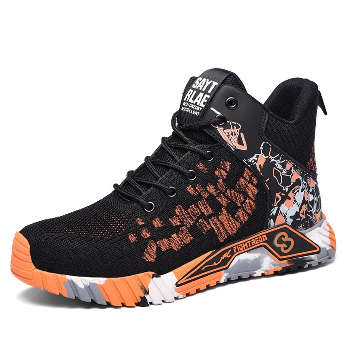 TIOZONEY - Bototo De Trabajo y Antipinchazos Hombre - Naranja.