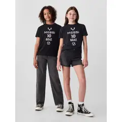 GAP - Polera Niño Licencia Messi Manga Corta Negra