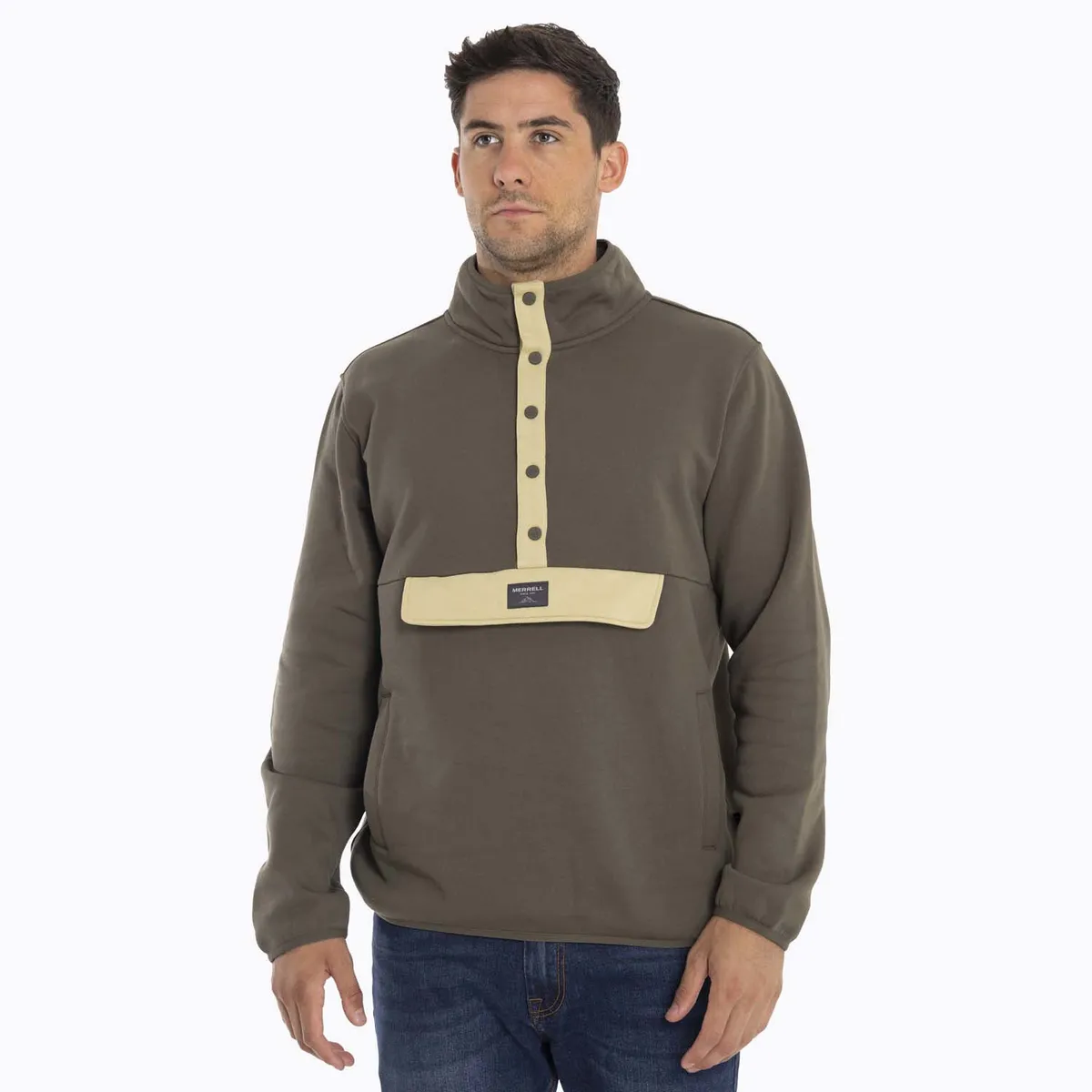 MERRELL - Poleron Hombre Salinas Café oscuro MERRELL