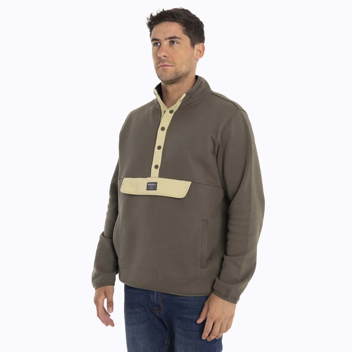 MERRELL - Poleron Hombre Salinas Café oscuro MERRELL