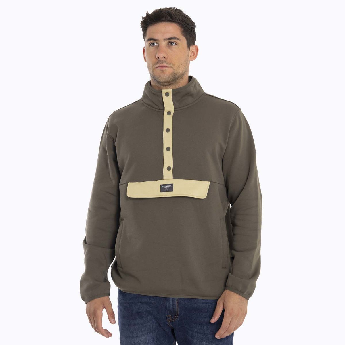 MERRELL - Poleron Hombre Salinas Café oscuro MERRELL