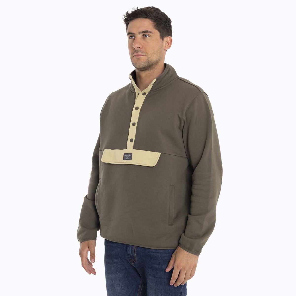 MERRELL - Poleron Hombre Salinas Café oscuro MERRELL