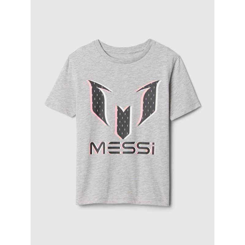 GAP - Polera Niño Licencia Messi Manga Corta Gris GAP