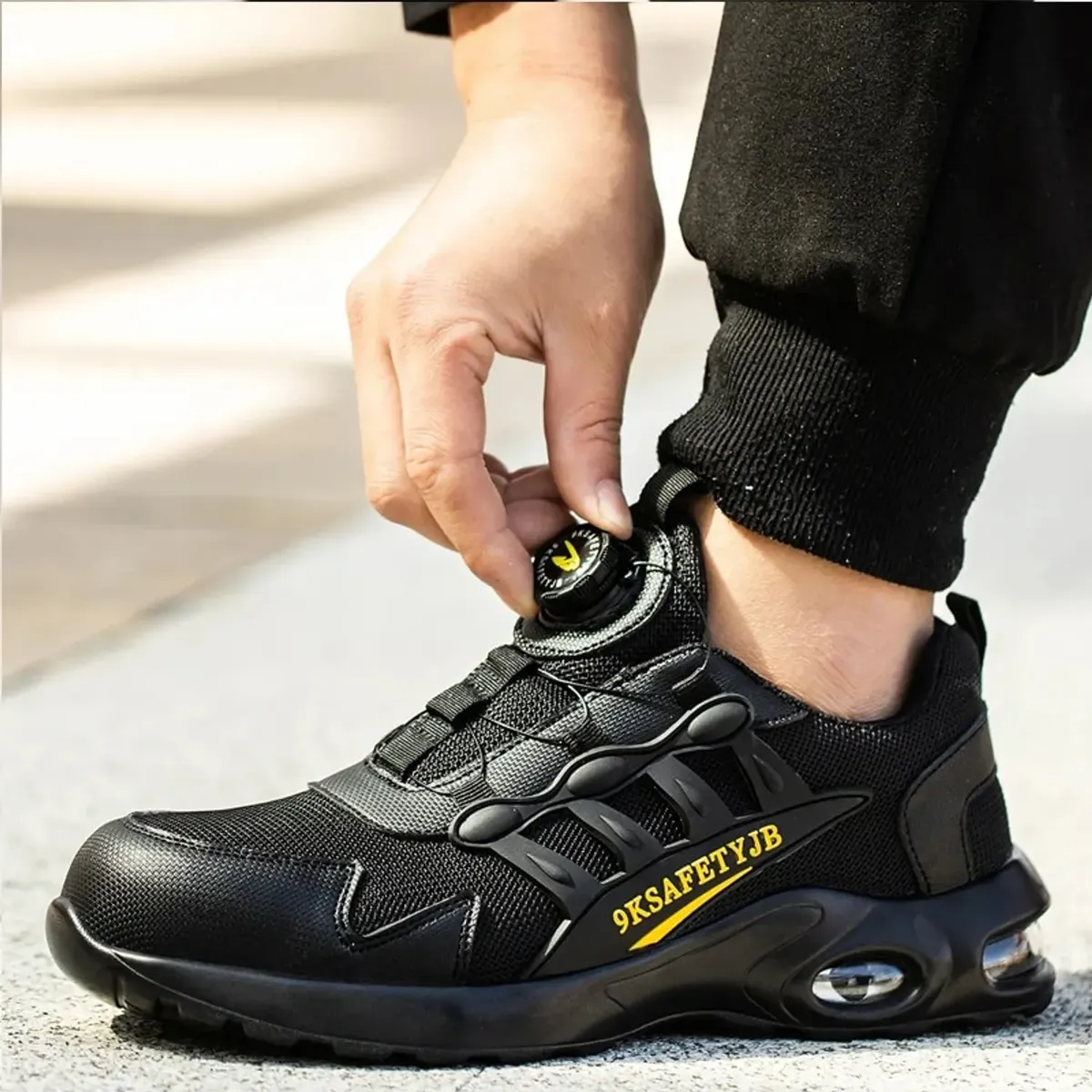 TIOZONEY - Zapatos de seguridad Hombre - Negro
