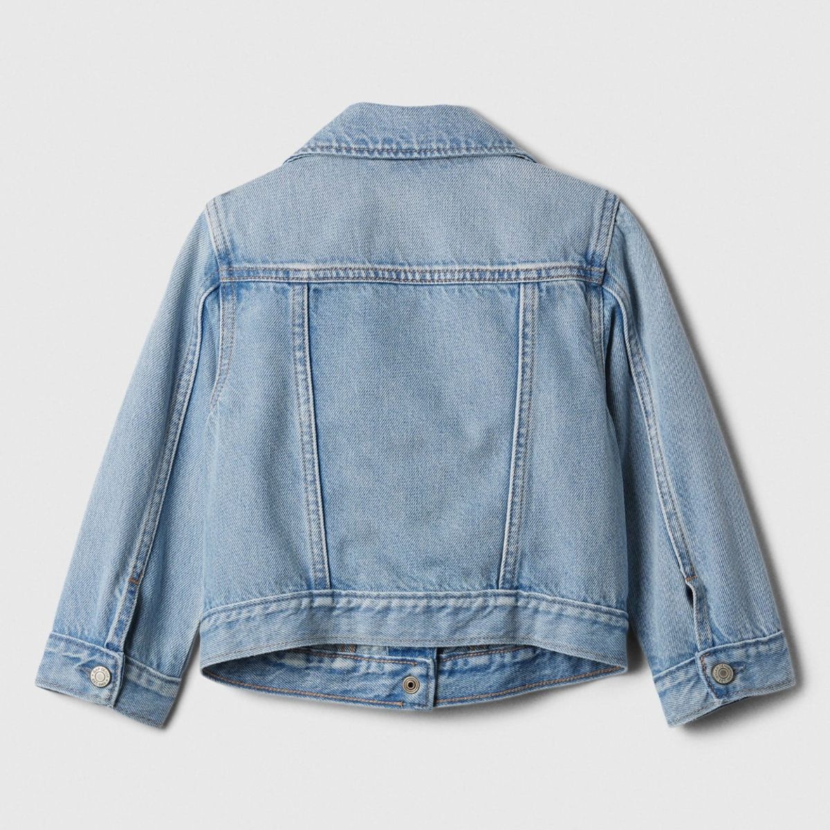 GAP - Chaqueta Toddler Niña Ruffle Icon Denim Celeste GAP