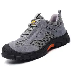 TIOZONEY - Botas de seguridad para soldar para hombre.