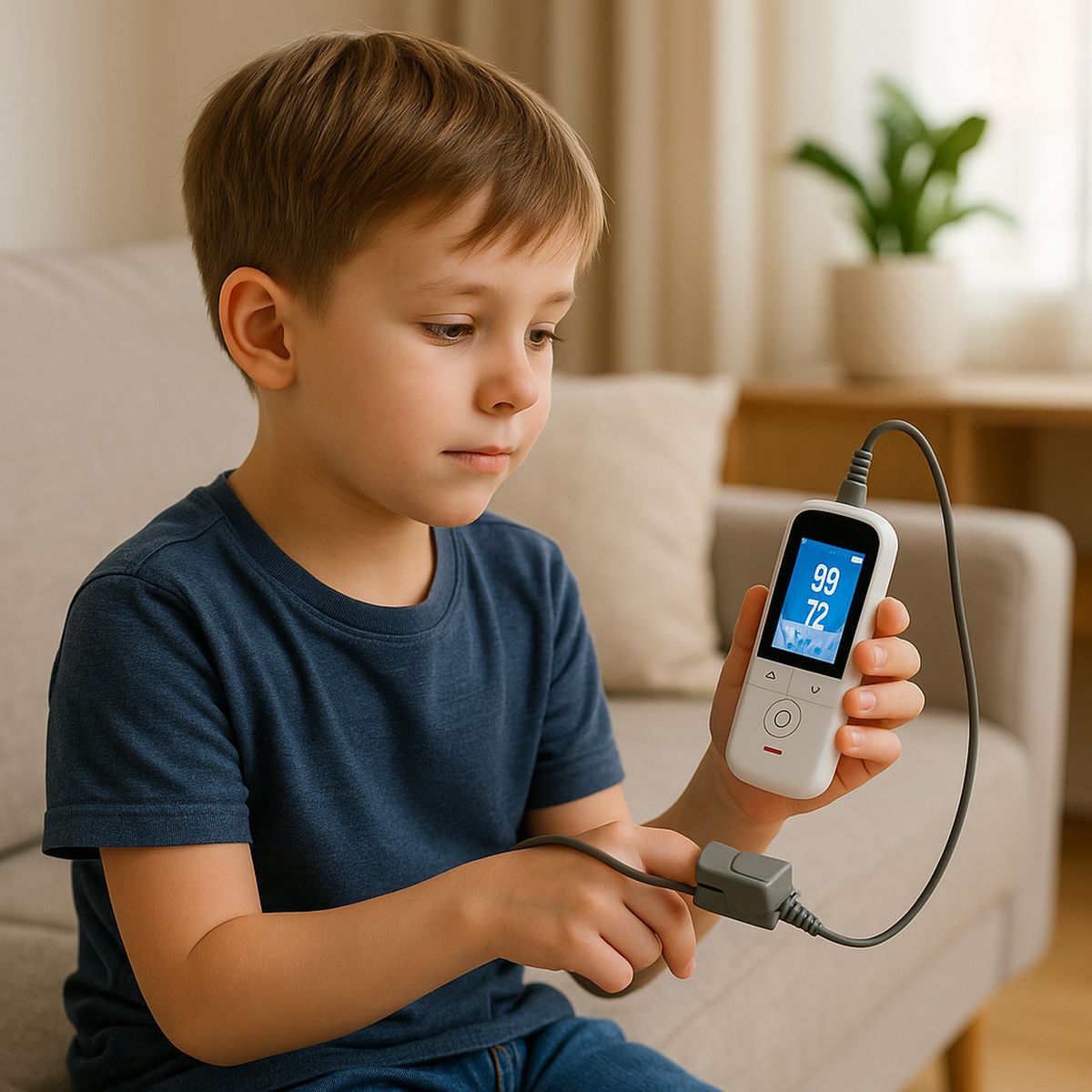 MAXCARE - Oxímetro Saturómetro De Pulso Con Sensor Pediatrico