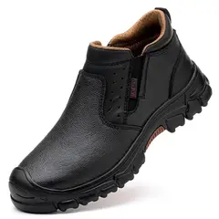 TIOZONEY - Botas de seguridad para soldar para hombre.