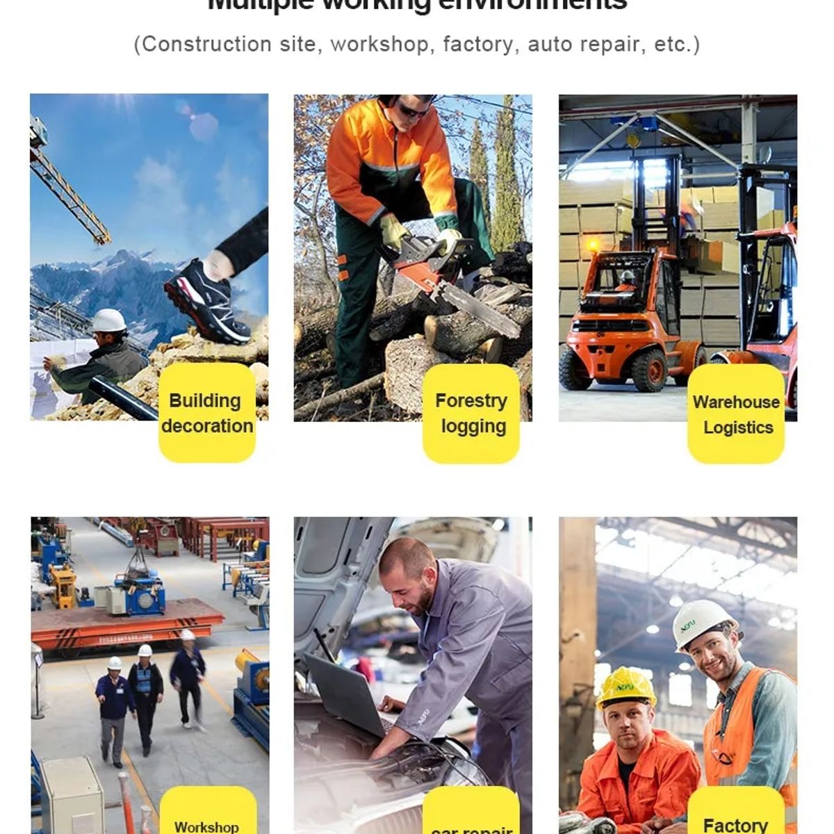 TIOZONEY - Botas de seguridad para soldar para hombre.