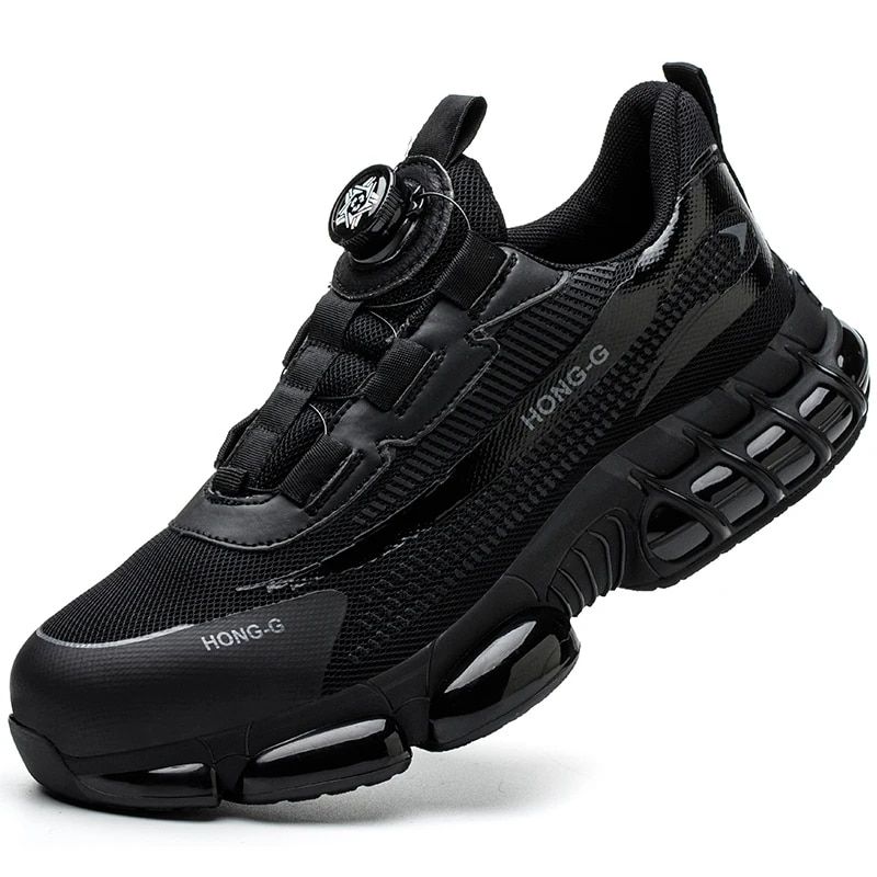 TIOZONEY - Zapatos de seguridad con botón giratorio.