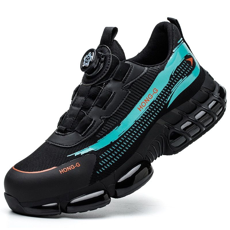TIOZONEY - Zapatos de seguridad con botón giratorio.
