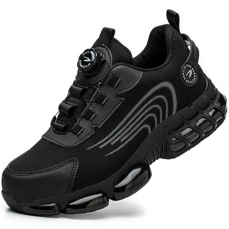 TIOZONEY - Zapatos de seguridad con botón giratorio.