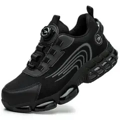 TIOZONEY - Zapatos de seguridad con botón giratorio